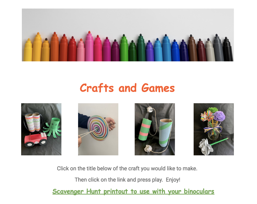 Crafts and Games