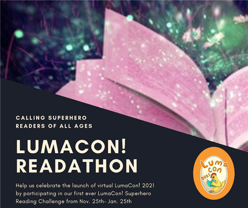 LumaCon Readathon graphic 