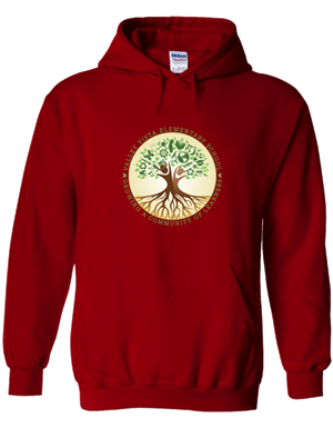 Valley Vista Red Hoodie