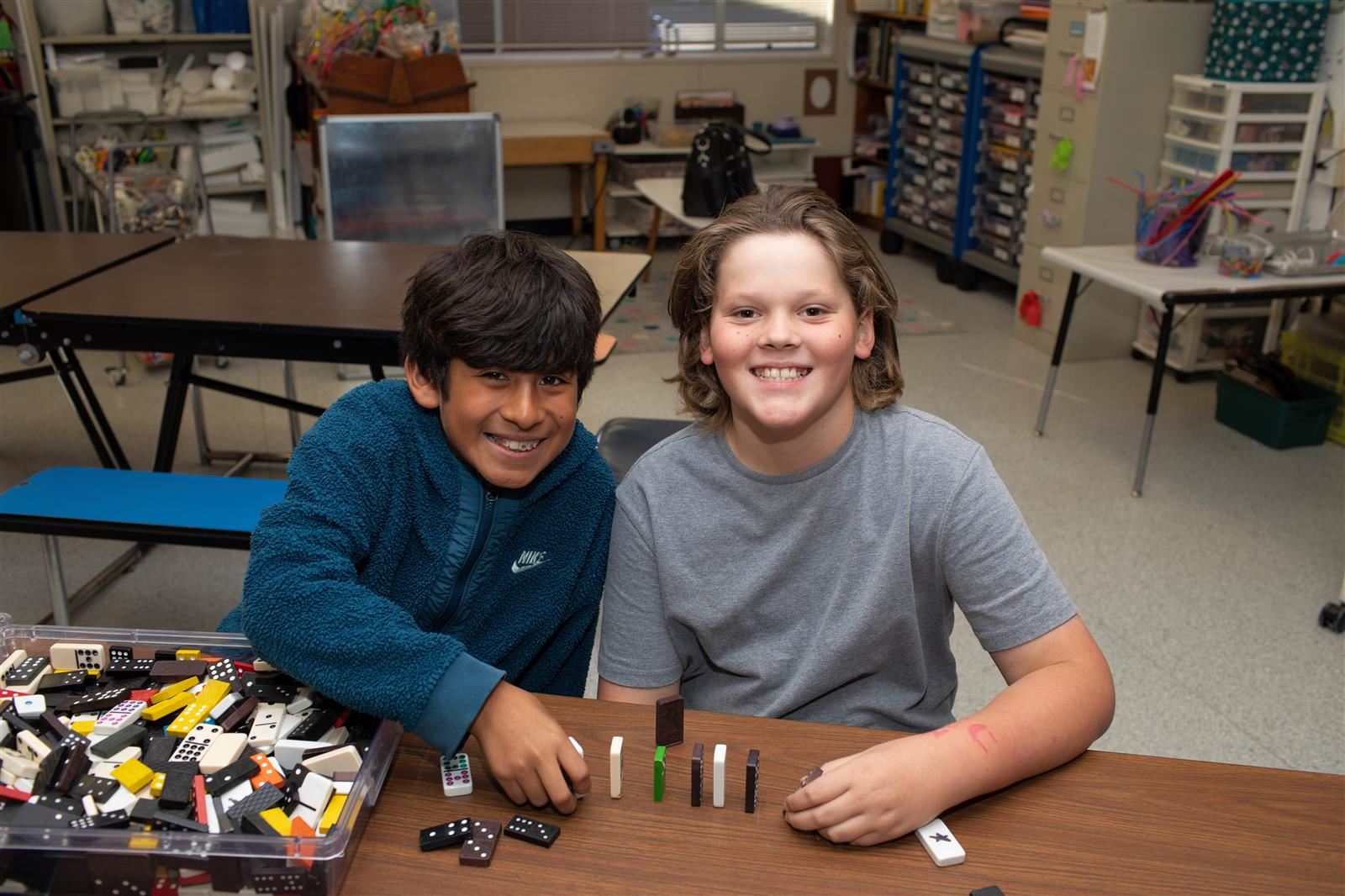  Students learning in maker space.