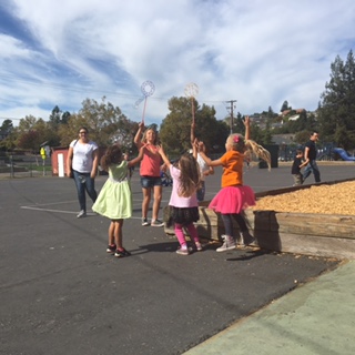 Kids playing on the blacktop