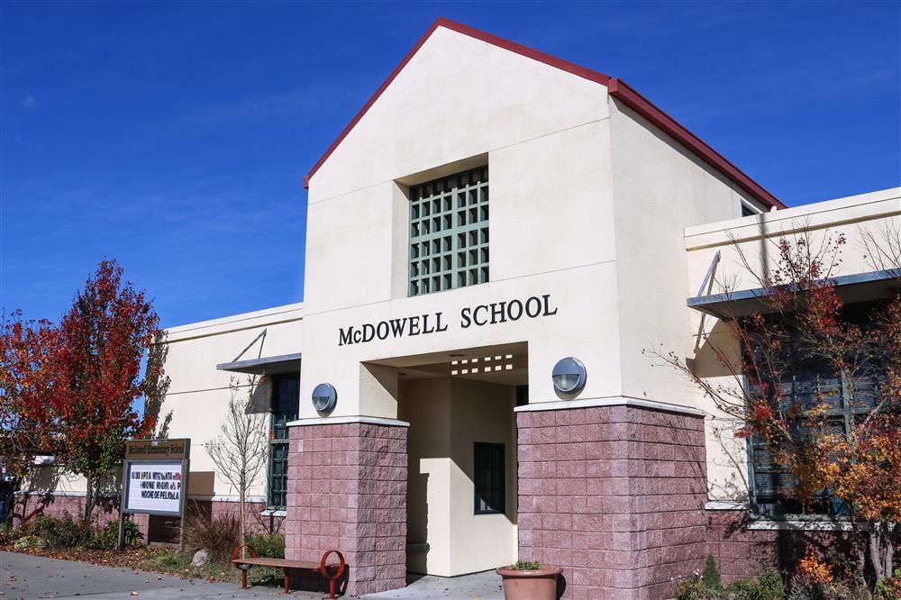 Front of McDowell School 