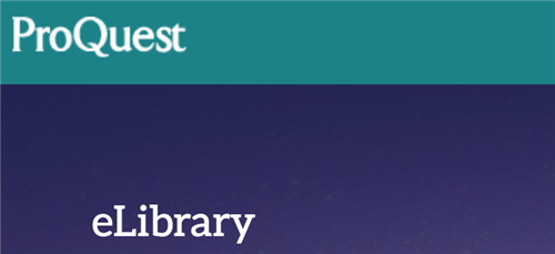 ProQuest eLibrary 